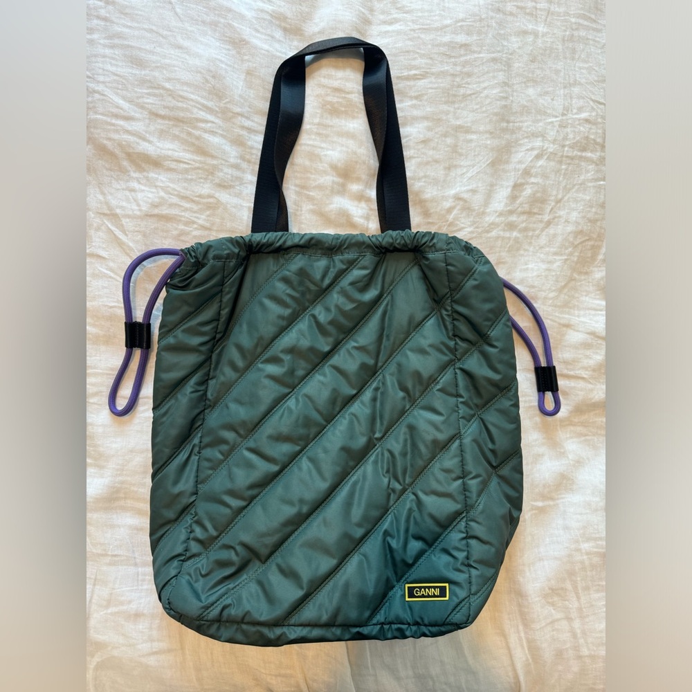 Ganni shoulder travel bag